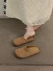 Woven bag head slippers women's summer wear beach soft bottom lazy high value flat bottom Muller cool slippers