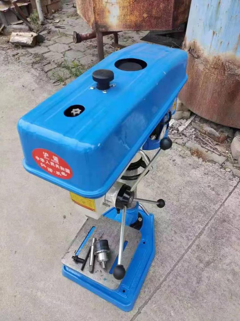 220V Multi-Function Woodworking Bench Drill with 16 Tools and Workbench