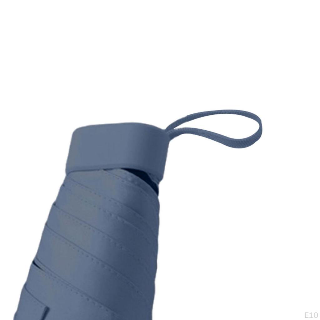 Compact 6-rib Folding Umbrella, Water Resistant, Ideal for Travel And Outdoor Use