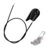 Control Cable for Lawn Mower, 17850-VG3-D01 Replacement Assembly, 48 In Direct Replacement Part with 2 Cable Ties for Routine Repair