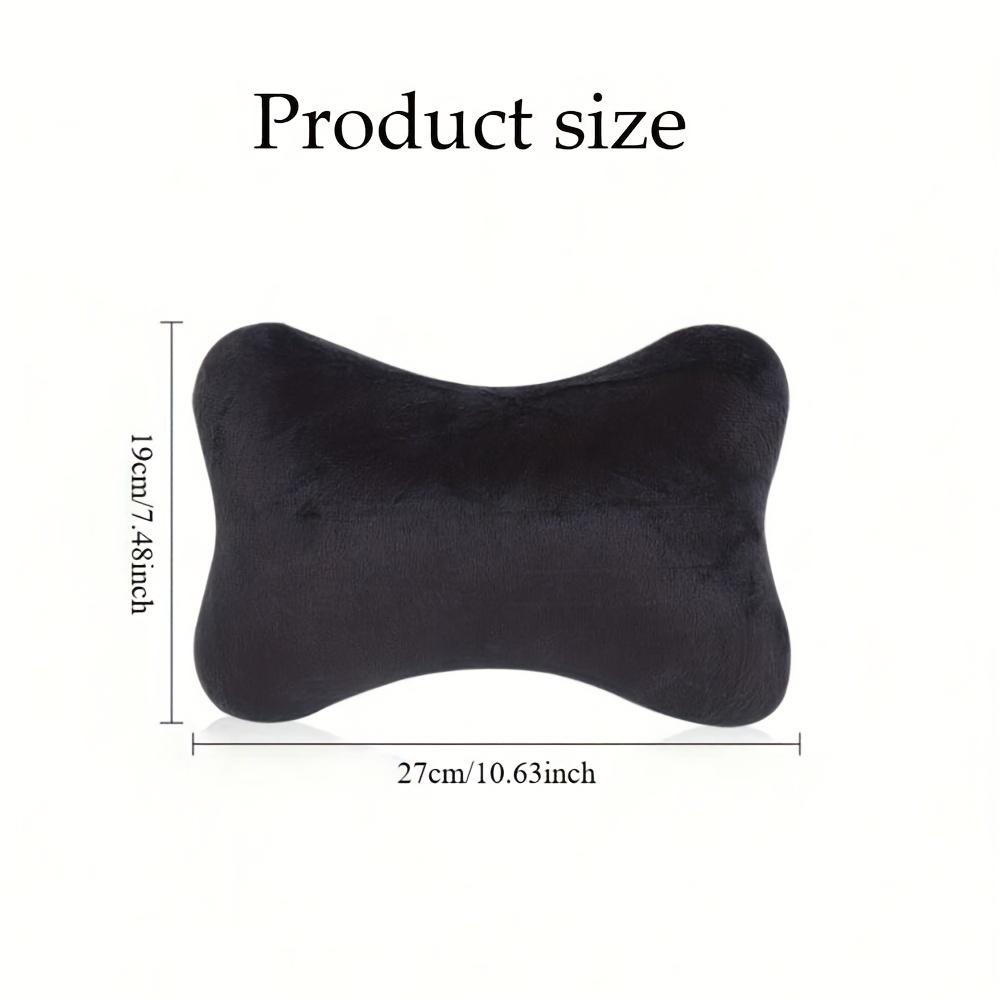 Car Winter Neck Pillow, Solid Color Simple and Convenient Headrest Cushion, Effectively Fits Your Neck, Soft and Comfortable