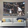 LeBron James und Dwyane Wade Ikonische Momente Sportgeschichte Dekoration Wandteppich Schlafzimmer Wohnheim Dekoration