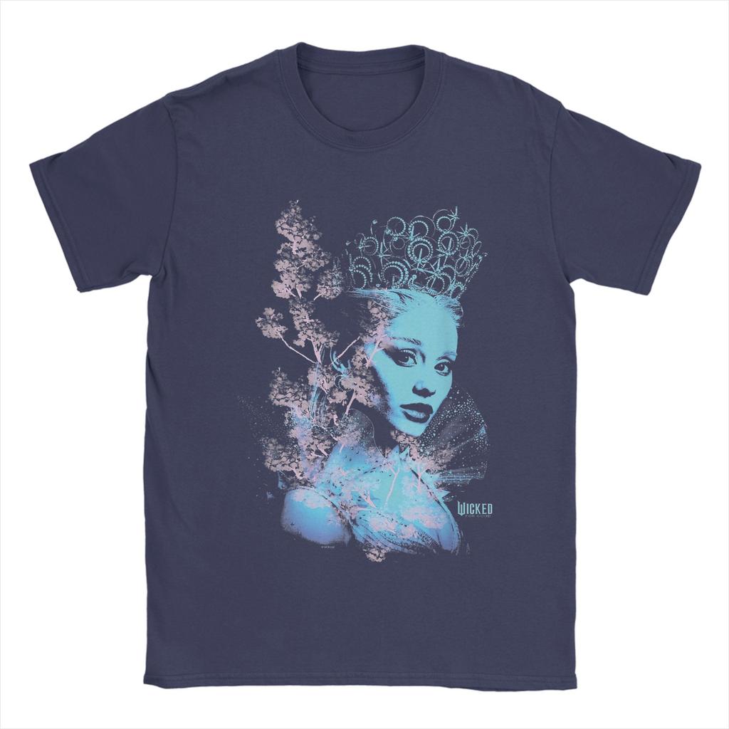 Wicked For Good Glinda Striking Portrait T-Shirt for Men 100% Cotton Tee Shirt Short Sleeve T Shirt New Arrival Clothing