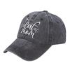 Fashion Cat Mom Embroidery Baseball Cap Washed Cotton Adjustable Baseball Hats Sunscreen Hats For Women