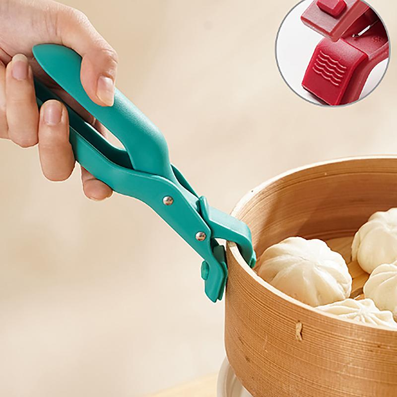 Cartoon Silicone Mitts Clip Anti-Scalding Oven Heat Resistant Tray Pot Dish Bowl Kitchen Bbq Holder Mitts Clip