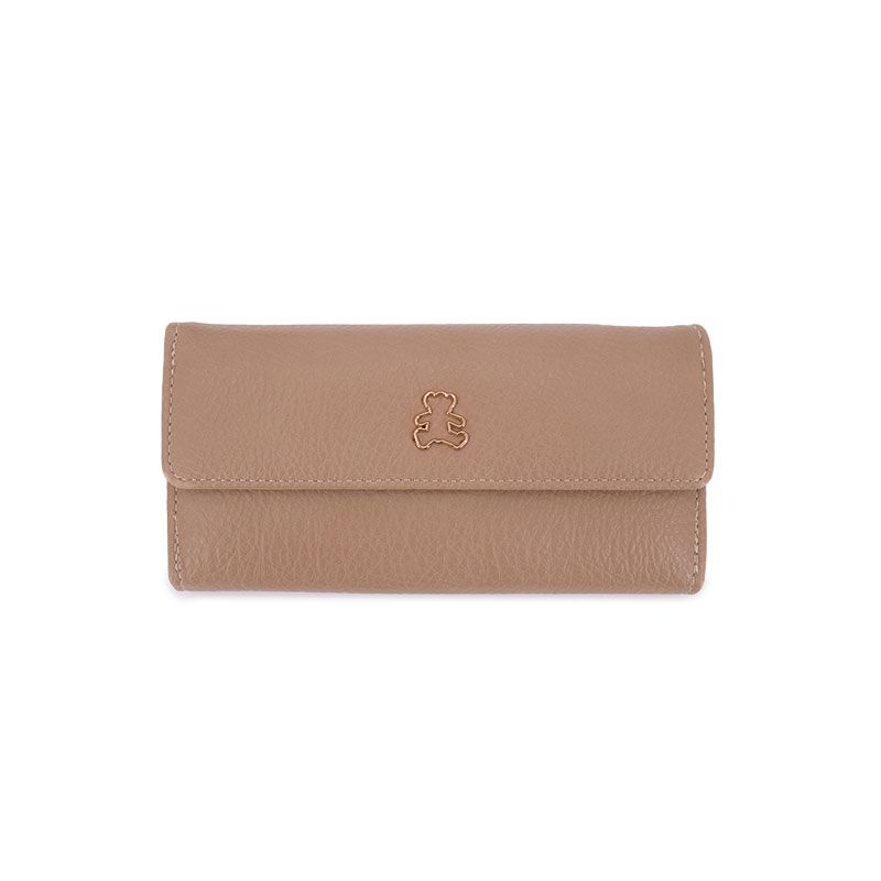 Porte feuille texturé à rabat Mixte LULU CASTAGNETTE