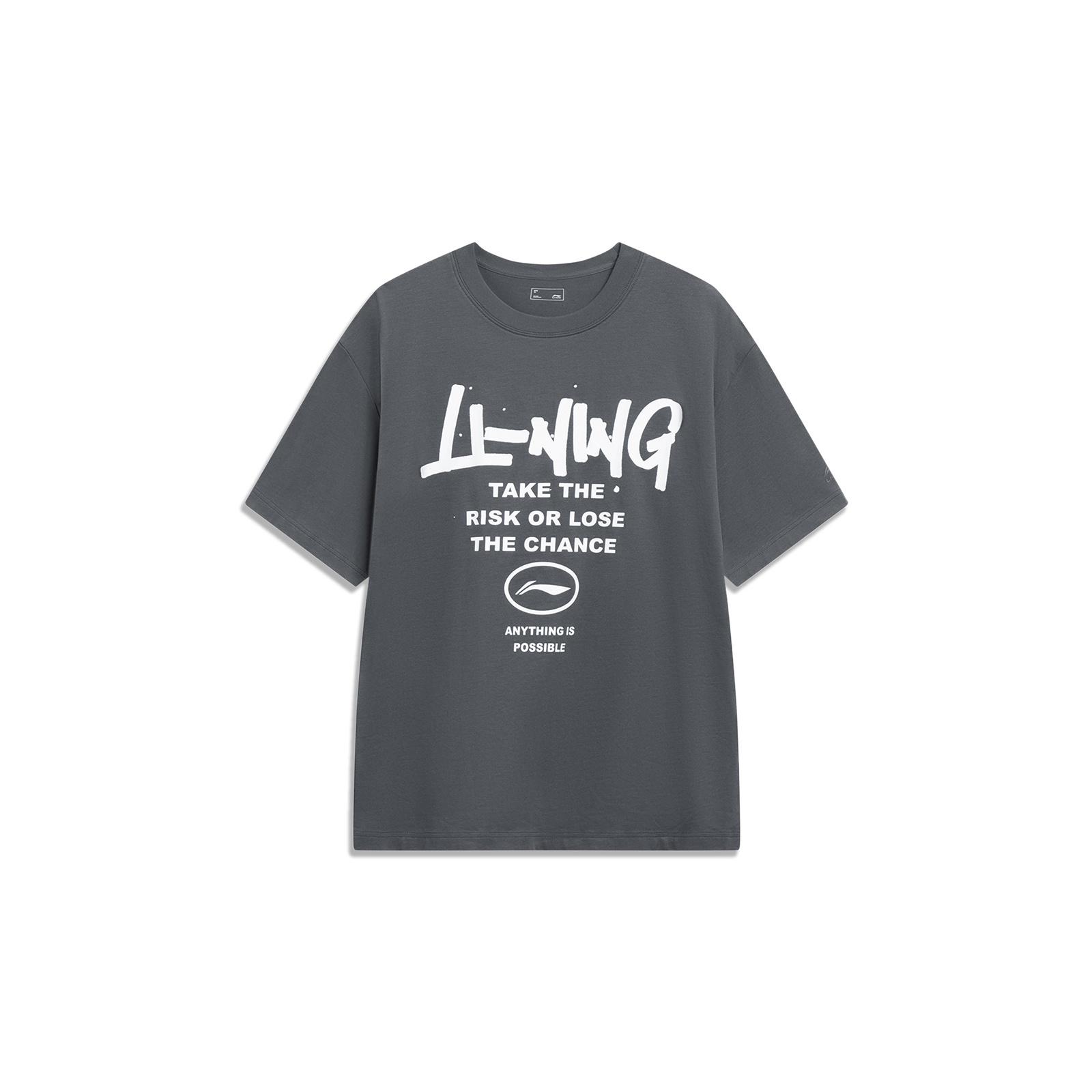 Li-Ning Anything Is Possible Graffiti T-shirt  Smoke Grey  Men s AHST553-5 L