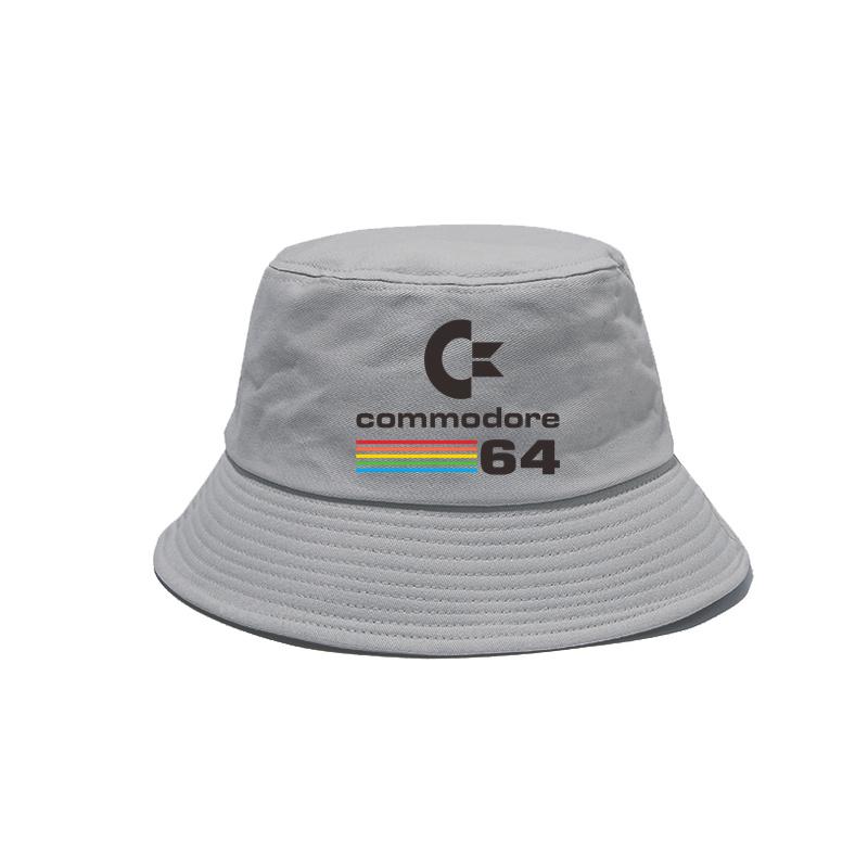 Commodore 64 Bucket Hats Women Unisex Cool Outdoor Commodore Panama Caps Summer Bob Hat
