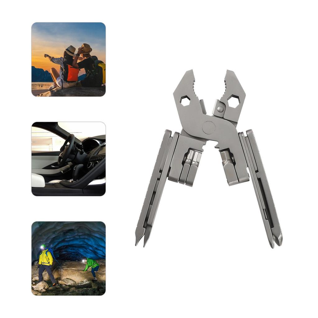 Alicate Multiferramenta Mini 25 em 1 Descascador de Fios Régua Chave Hexagonal Chave de Fenda de Ponta Reta Faca