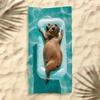 Capibala Süßes Capybara Strandtuch Weiches Mikrofaser Badetuch Saugfähiges Schnelltrocknendes Handtuch Bequemes Weiches Strandtuch