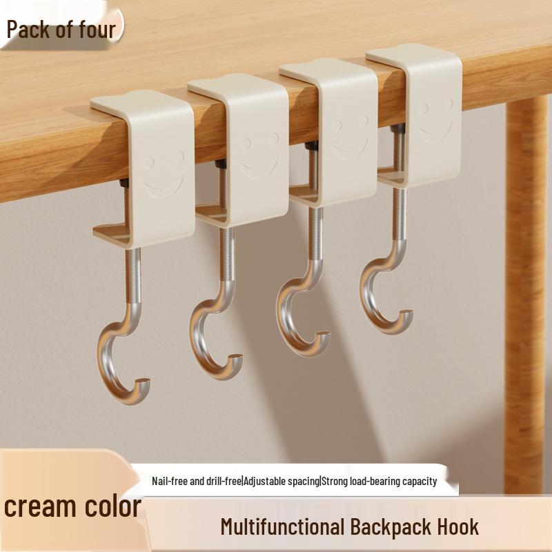 Durable Adjustable Non-Adhesive Hook for Schoolbags and More