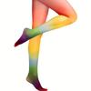 Japanese Dopamine Rainbow Stockings Gradual Change Stockings Large Size Women's Summer Thin Anti-hook Silk Durable Pantyhose
