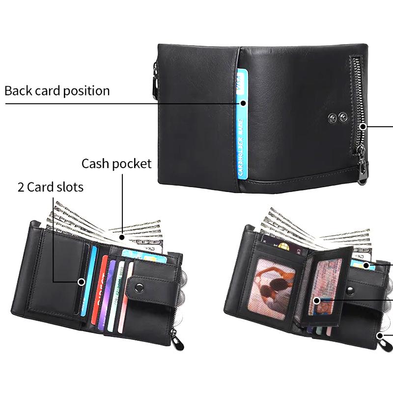 Genuine Leather Women Wallet for Coin and Card High Quality Small Female Clutch Handy Purse Fashion Ladies Walet Luxury Brand