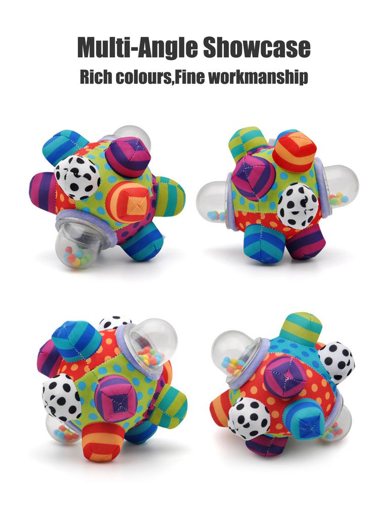 Baby Ball Rasseln Spielzeug Spaß Kleine Laute Glocke Entwickelt Intelligenz Greifen Handglocke Rasselspielzeug Für Säugling