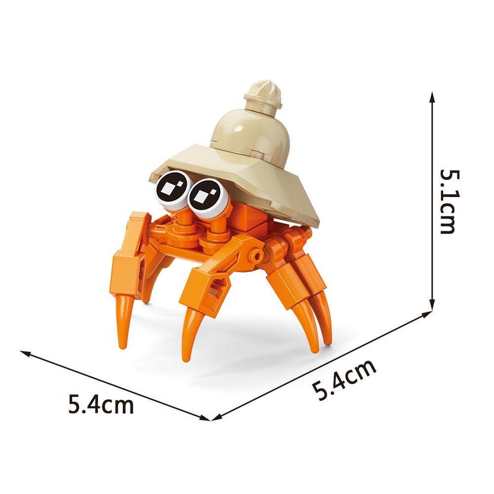 Insect World Animals Scorpion Mantis Ants Spider Birds Marine Animal Building Blocks Toys Desktop Ornaments Bricks Kids Gift