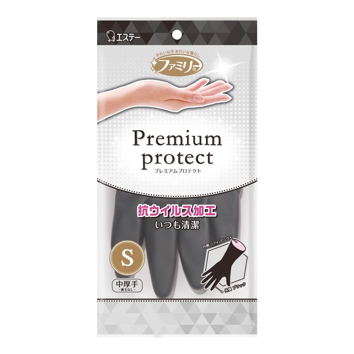 

Семейный премиум-защитный винил средней толщины S черный шифон розовый [ST]