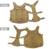 Military Tactical Big Dog Harness Vest Durable Nylon Dog Training Harnesses with Flags Adjustable for Large Dogs German Shepherd