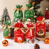 50pcs Christmas Candy Bags Santa Cookie Biscuit Packaging Bag  Home Gift Rebate Decoration For New Year Christmas Gifts