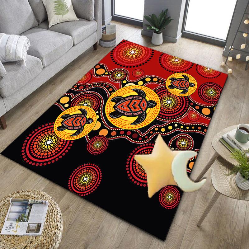 Australian Aboriginal Style Office Rug Chair Mat, Entryway Carpet, Suitable for Front Door, Bedroom, Living Room, Desk, Holiday Gift