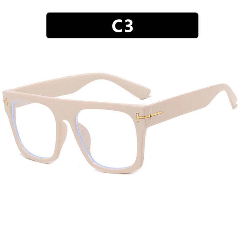 Oversize Square Frame Clear Lens Glasses Metal Hinge Myopia Nerd Spectacles Degree -0.5 -1.0 -2.0 -3.0 -4.0 to -6.0