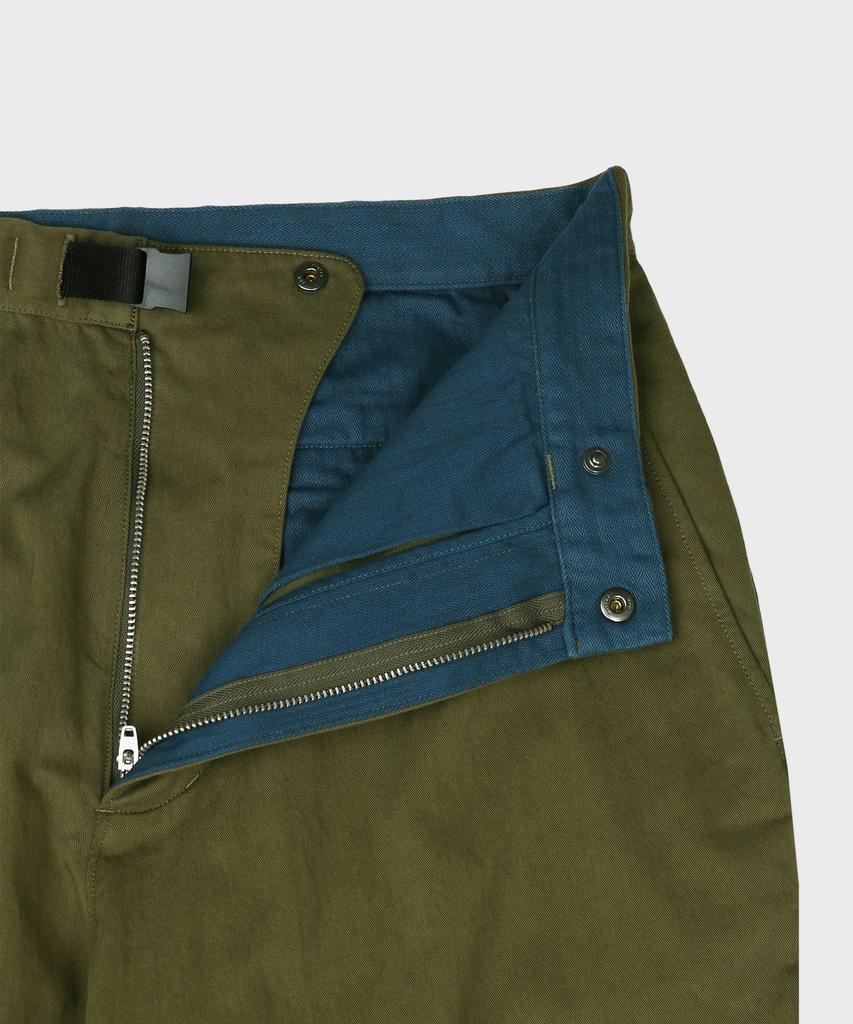 Teuletong Wide Tapered Pants - Olive