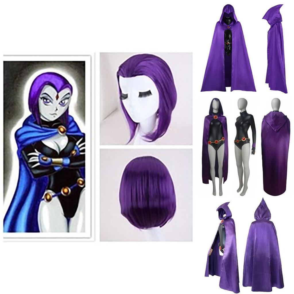 Stunning Anime Teen Titan Raven Costume For Cosplay And Themed Parties