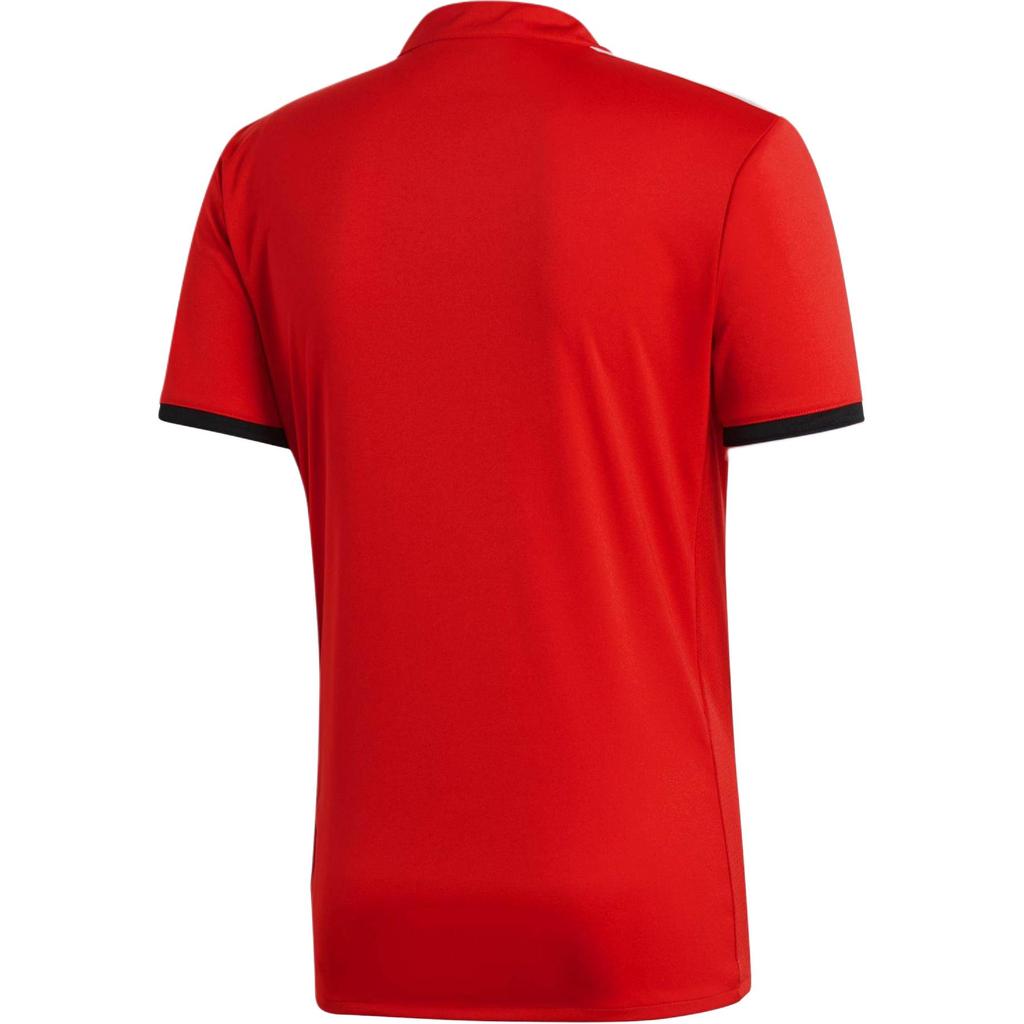 Adidas Manchester United Fan Edition Letter Print Short Sleeve Soccer Jersey Men Tops Red Bs1214
