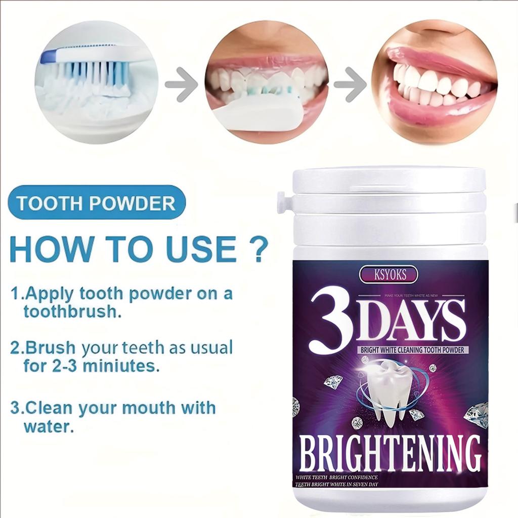 Protecting the health status of teeth: Long term use of dental powder can improve the appearance of teeth and reduce pigmentation