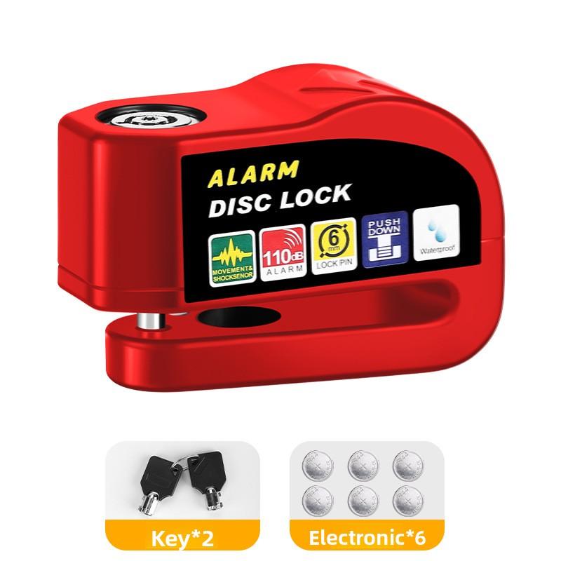 Fahrradschloss Fahrrad Scheibenbremsenschloss Alarm Schutz Elektrische Schlösser Motorrad Bremsscheibe Diebstahlsicherung Schlösser Fahrradausrüstung
