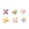 Funny Mini Colorful Spinning Windmills Random Color Lightweight Wind Toys for Family Outdoor Gathering Yard Garden Decor