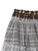 TUOMIO Check Tulle Skirt [Brown]
