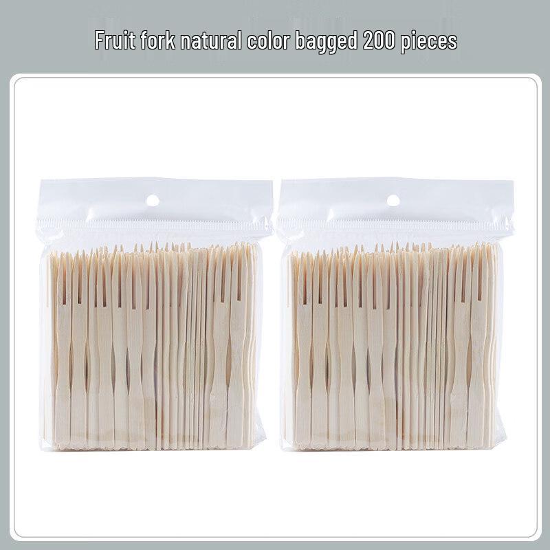 Набор вилок для фруктов ZISIZ из бамбука