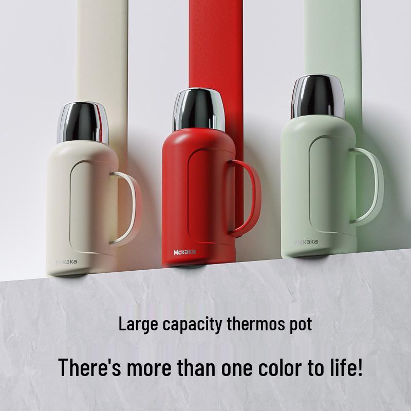 Mckaka 316L Stainless Steel Insulated Thermos - Large Capacity Double Wall Vacuum Cup for Home and Outdoor Use