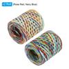 2 Rullar Raffiaband Raffia Pappershantverk Ribbon Papperssnöre Inslagning Ribbon för Presentförpackning Dekoration 219 Yards