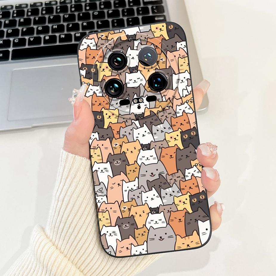 For Xiaomi 14 Ultra Case Cute Dinosaur Cartoon Cover Shockproof Phone Case For Xiaomi Mi 13 Ultra 13Ultra 14Ultra Soft TPU Shell