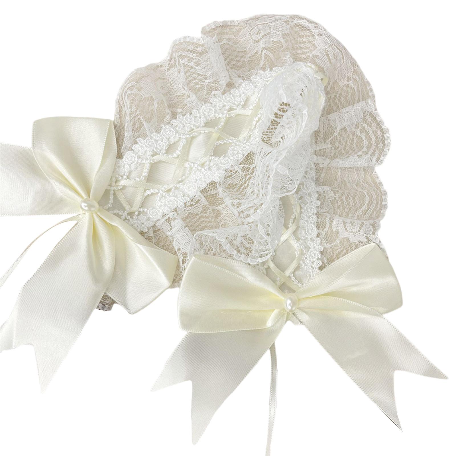 

Субкультура Кружевная отделка Повязка на голову Аниме Костюм Повязка на голову для Женщин Девушек Вечеринка Головной убор Y2K Сладкий Кружевной Бантик Широкая Повязка на голову