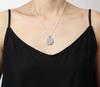 [World Accessories Carmelo] Flower of Life Divine Geometry Flower of Life Gibeon Meteorite Pendant Sterling Silver 925 Gold Small