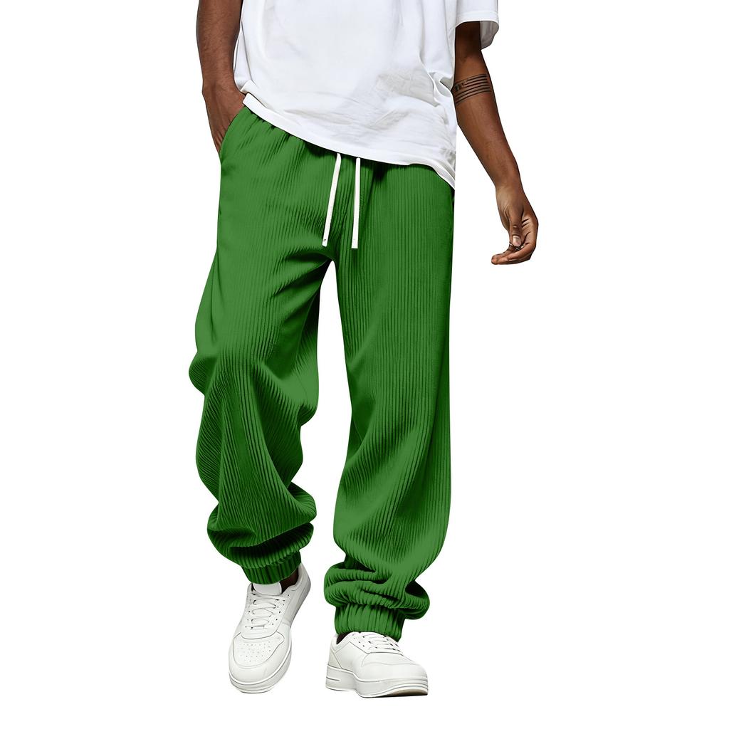 Men's Solid Color Loose Sweatpants Men's Casual Fashion Sweatpants