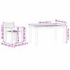 Garden Dining Set 7 pcs Brown Solid Acacia Wood