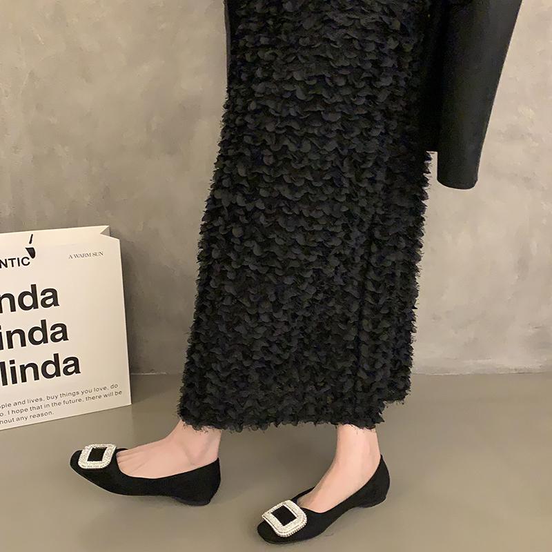 Designer Frühling Square Toe Damen Mary Jane Schuhe Mode Slip On Schuhe Prägnante weiche Sohle Kleid Street Style Schuhe