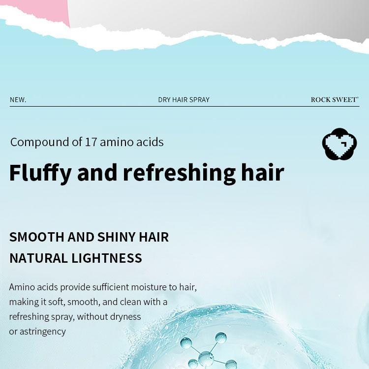 No-wash Fluffy Dry Hair Shampoo Spray, Hair Styling Product, Instantly Refreshing And Volumizing Hair Oil Removal Hair Care