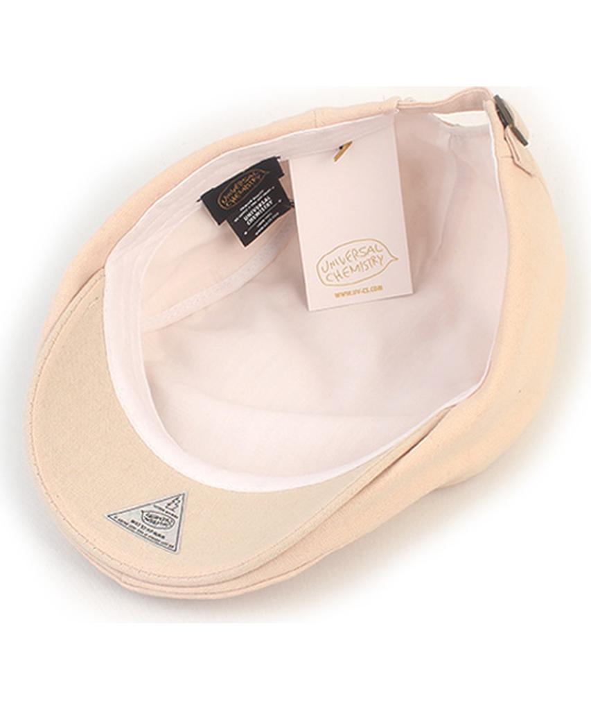 Simple Linen Ivory Hunting Cap Beret