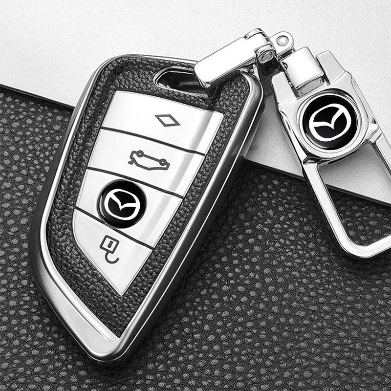 Car Remote Key Sticker Aluminum Emblem Decoration Decal for Mazda Axela CX5 CX6 CX-4 Mazda 6 Ms M3 M5 M6 MX3 GH GG CX-7 MX5 RX8