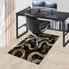 1PC Snake Flowers Non-Slip Floor Carpet Compatible for Office&Living Room&Bedroom&Dining room - Flat-Weave Machine-W267