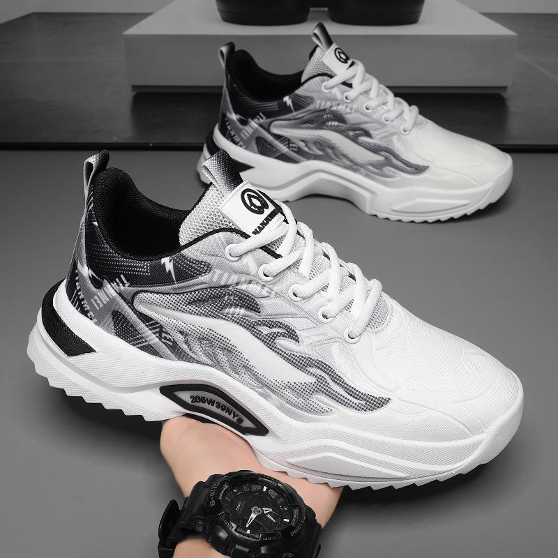 2024 Men's Breathable Mesh Sneakers - Thick-Soled, All-Match Running Shoes for Teens
