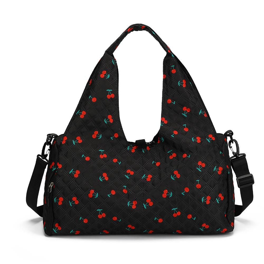 Women's Personalized Printed Casual Travel Bag for Traveling and Wet Separation Can Be Used for Pull-up Fitness Bag
