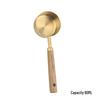 Copper & Acacia Wood Handle Measuring Spoons and Cups: 8-Piece Stainless Steel Set for Baking & Coffee