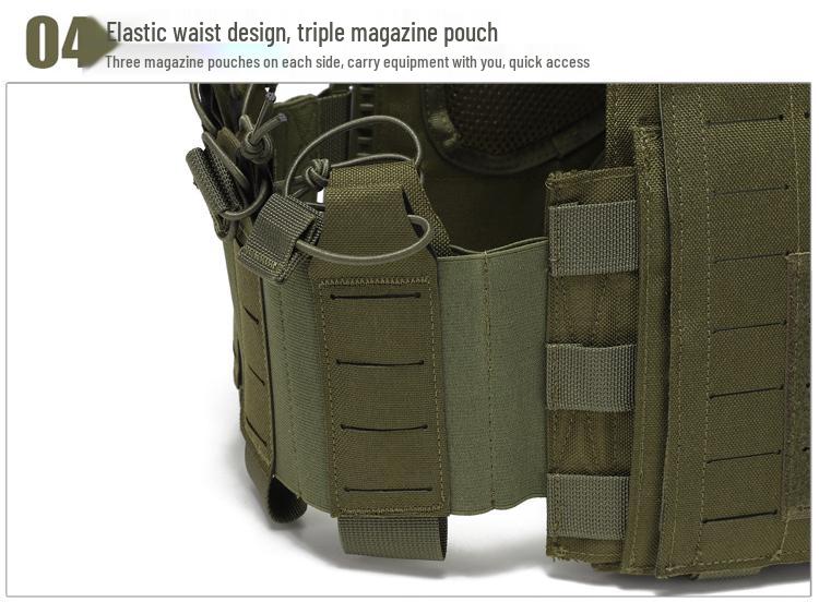 1000D Laser Cut MOLLE Quick Release Tactical Vest for Military and Wargames