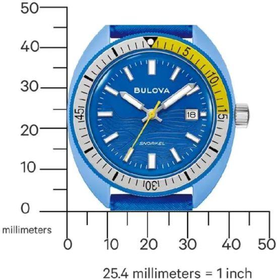 Bulova Archive Series Snorkel Blue Tang 41mm Men’s Watch 98B445