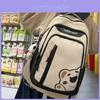 Lotso Nylon Cartoon Bear Student Backpack With Breathable Design For Middle School Girls And Boys